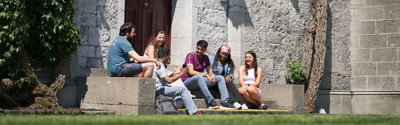 Student group in Quadrangle
