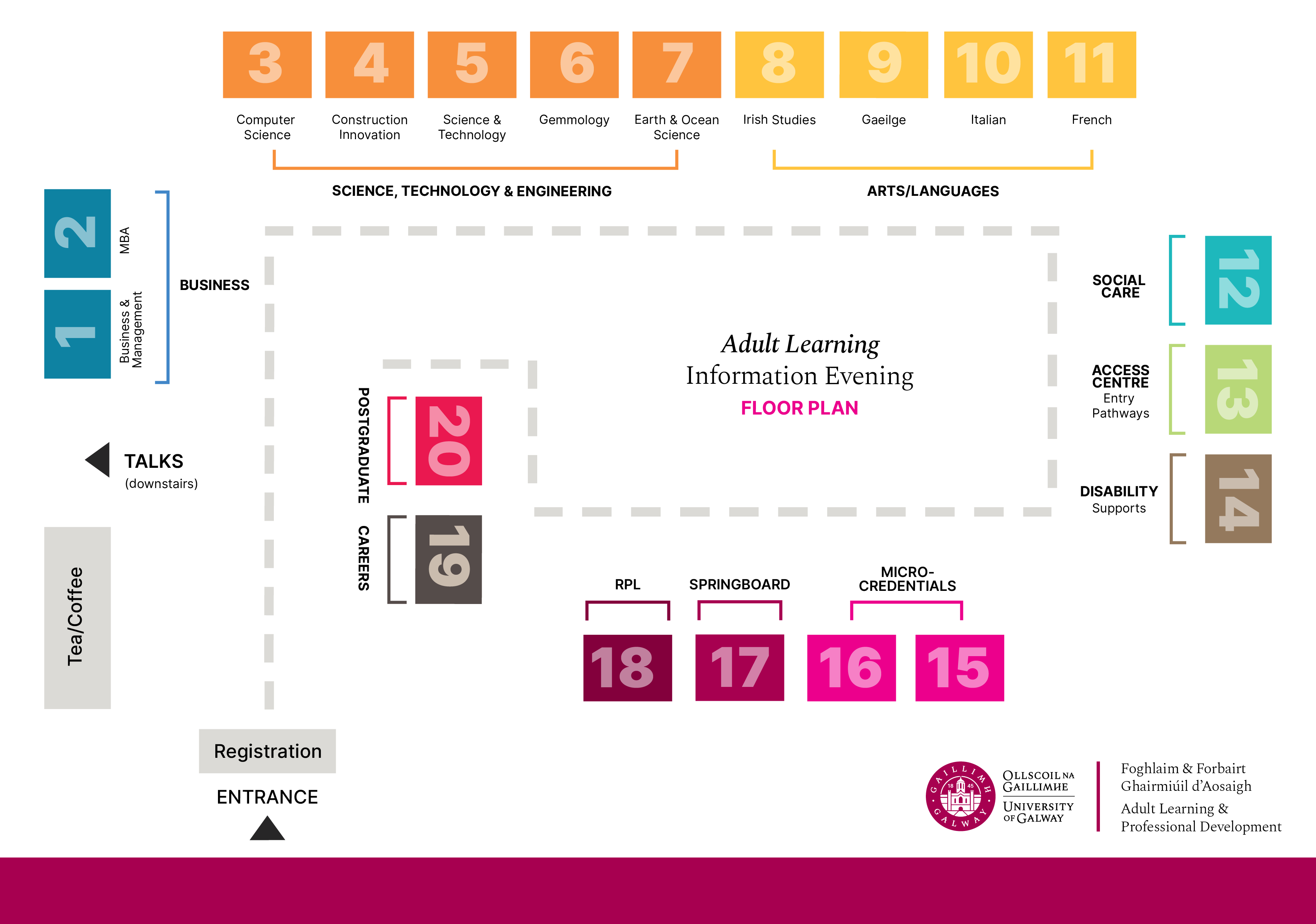 Adult Learning Information Evening Floor Plan