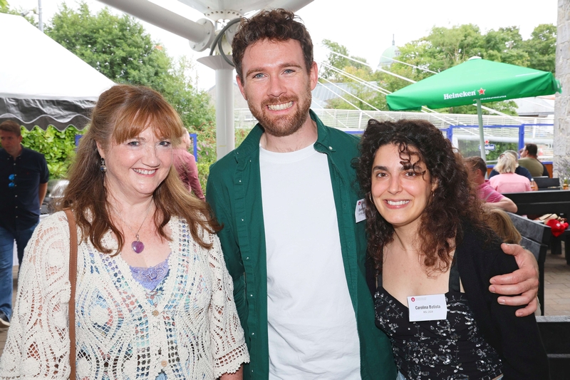 Julie Baxter, Eamon Loughlin and Carolina Batista