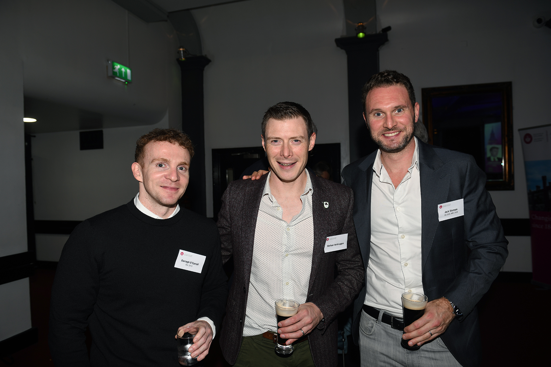 Darragh O'Carroll, Stefaan Verbruggen and Jack Stenson