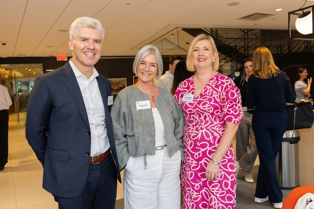 Darragh Flaherty, Aedhamar Hynes and Prof Alma McCarthy