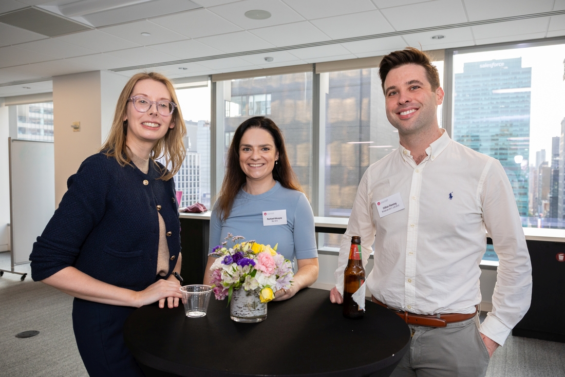 Michelle Flahive, Rachel Kicloyne and Cillian Fleming