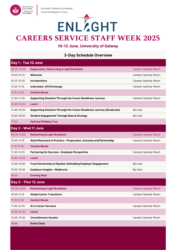 Enlight Week 2025 Agenda