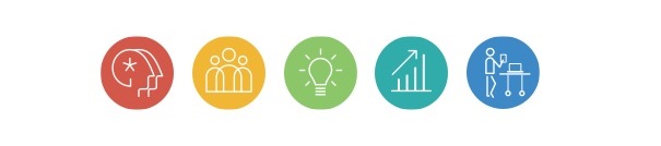 apple banner circles