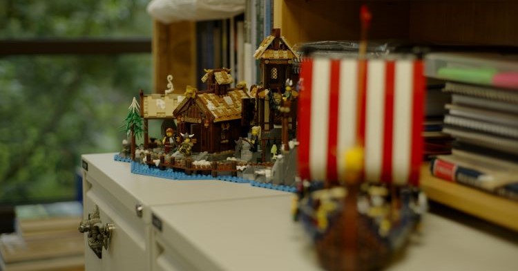 LEGO models with an archaeological theme