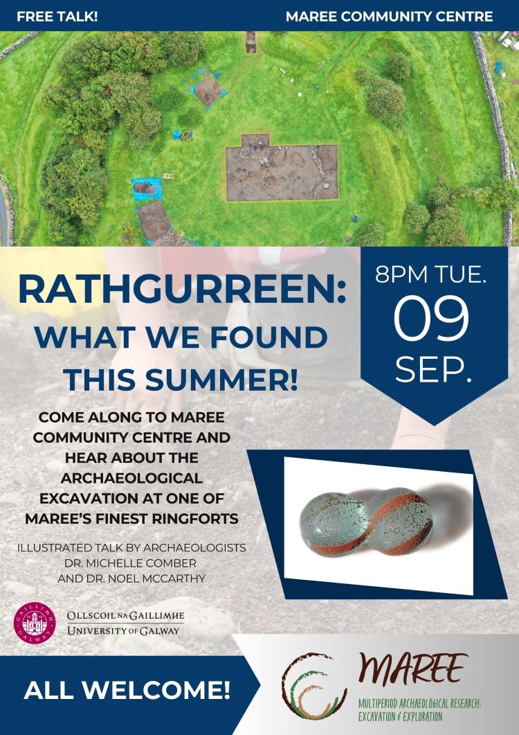 Rathgurreen archaeological excavation talk at Maree Community Centre 9 Sept2025