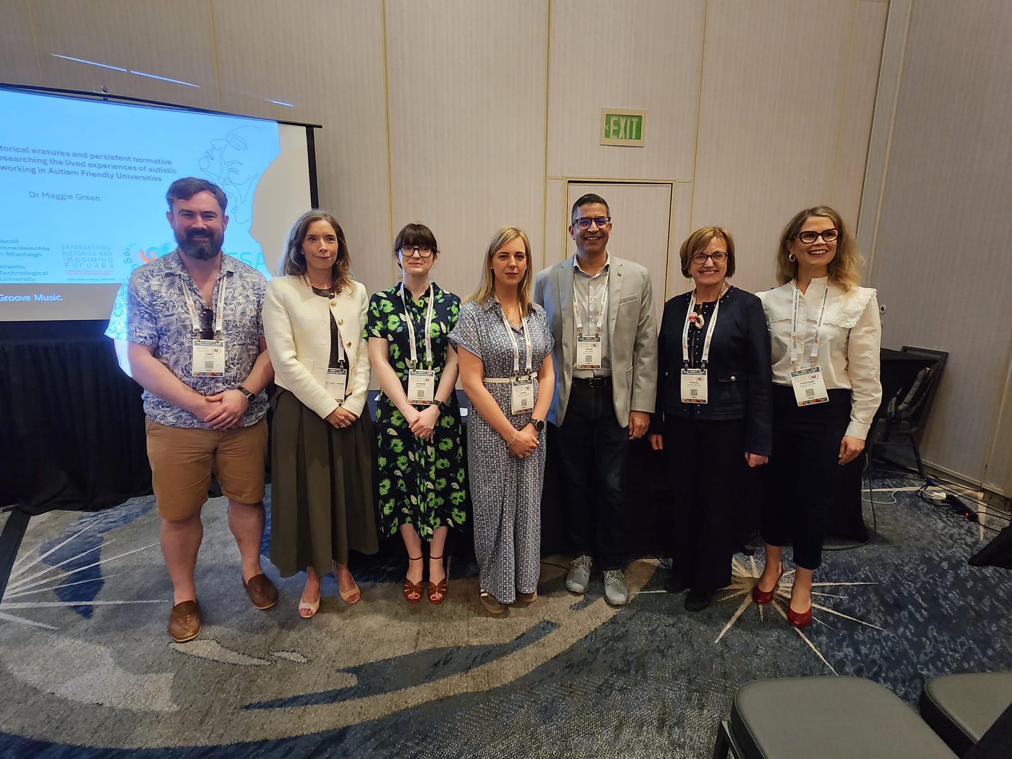 Group photo of Prof. Tony Hall with other guest speakers at AERA Conference 2026 in Los Angeles