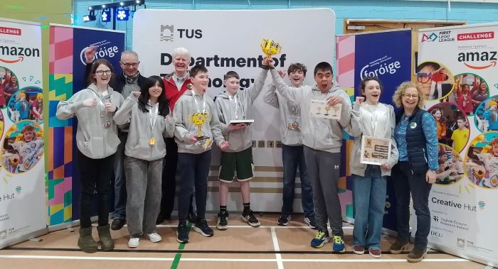 Foróige Mhaigh Cuilinn Club - Team RoboRobins - Foróige day 1 FIRST® LEGO® League UNEARTHED℠ tournament winners 2026