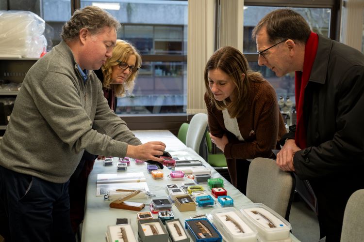 Professor David Burn, University of Galway President, visits the Discipline of Archaeology on 4 December 2025