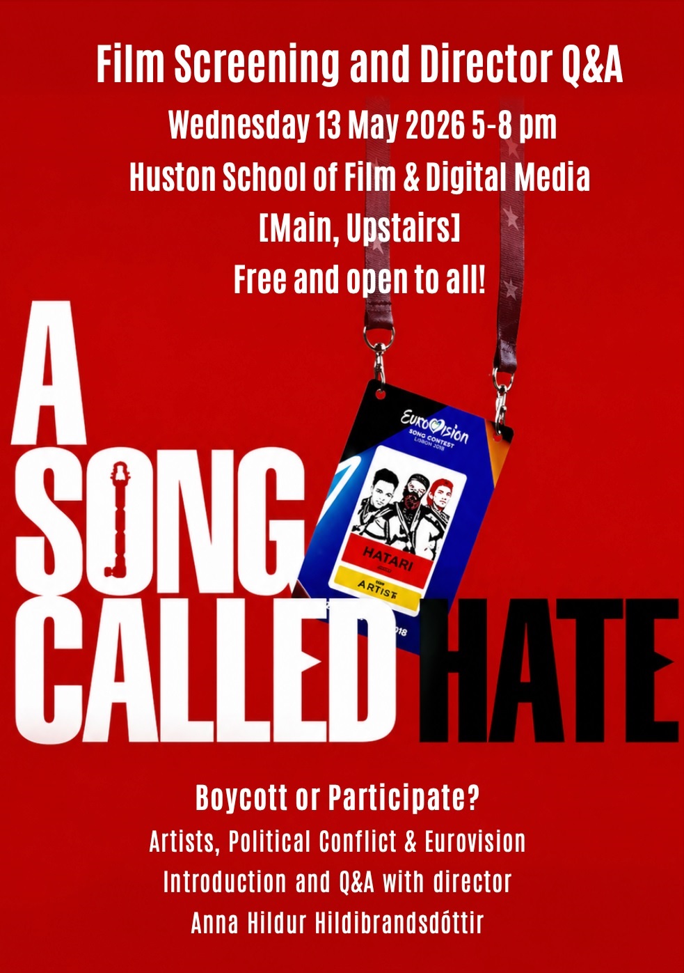 Film screening - A Song Called Hate