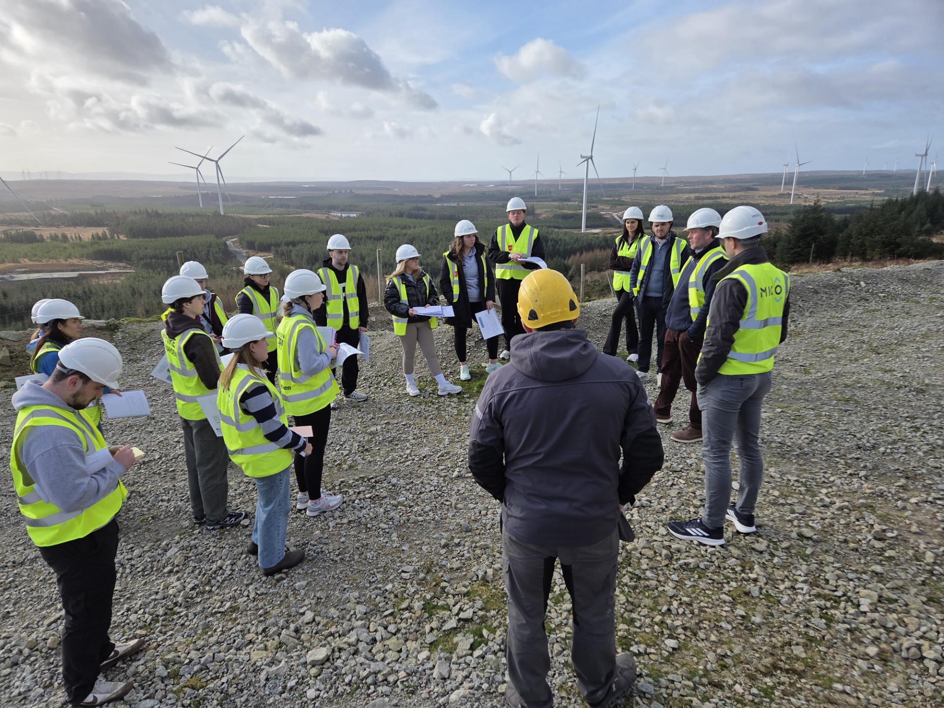 MA Planning & Development students visit Ardderroo Wind Farm
