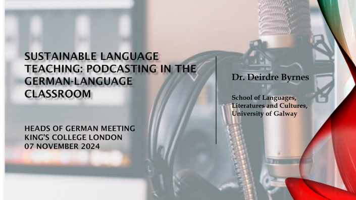 "Sustainable Language Teaching: Podcasting in the German-Language Classroom"