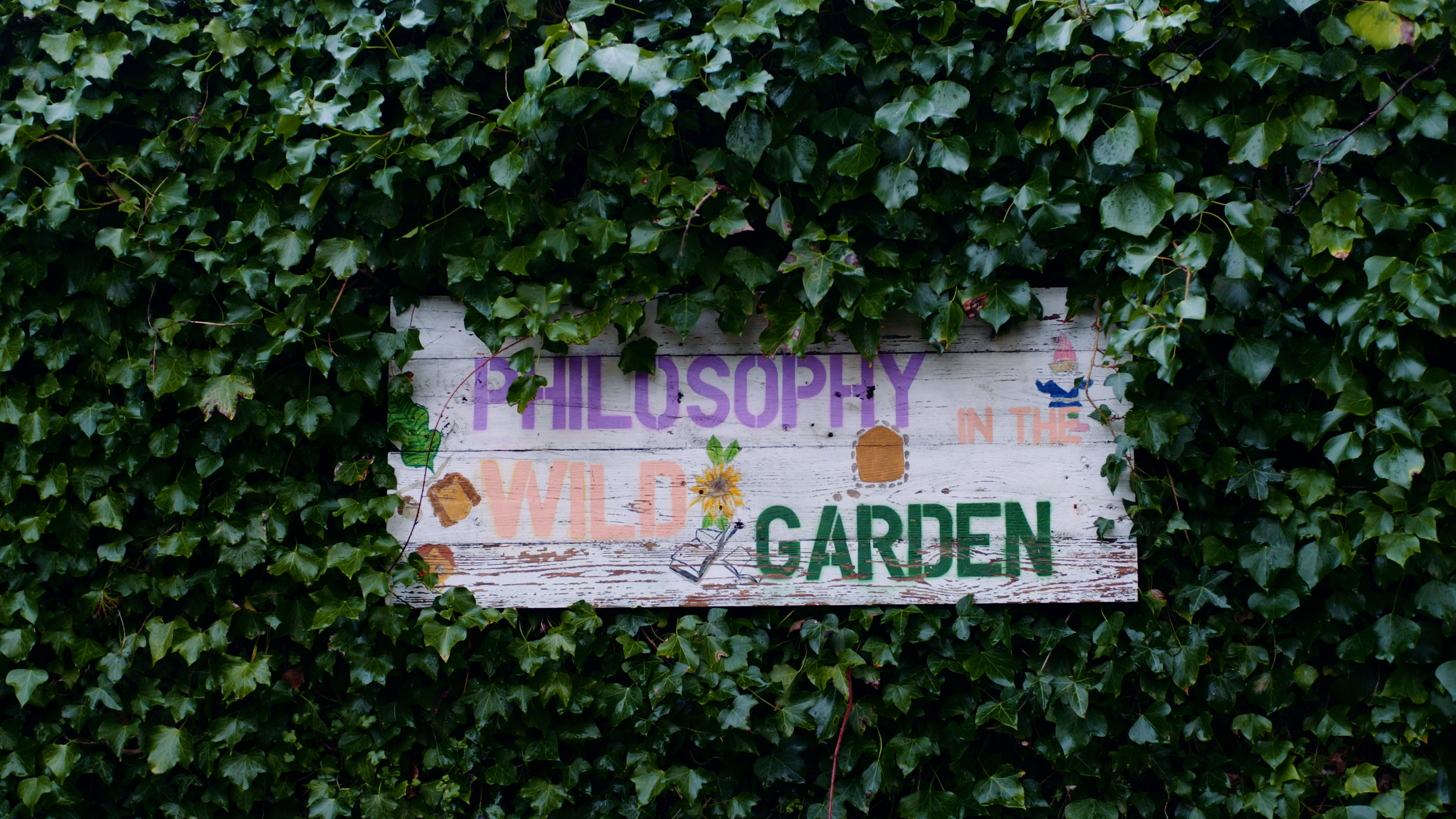 Philosophy in the Wild Garden signpost