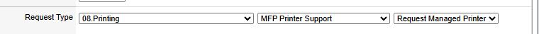 MFP Printer Request
