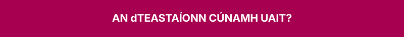 A maroon banner