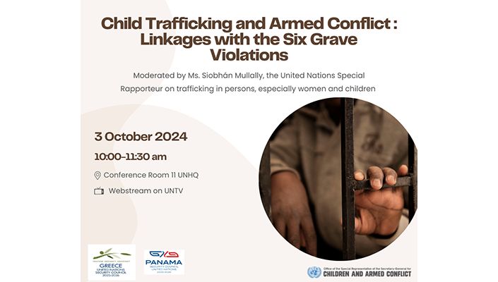 Image to promote event Child Trafficking and Armed Conflict: Linkages with the Six Grave Violations