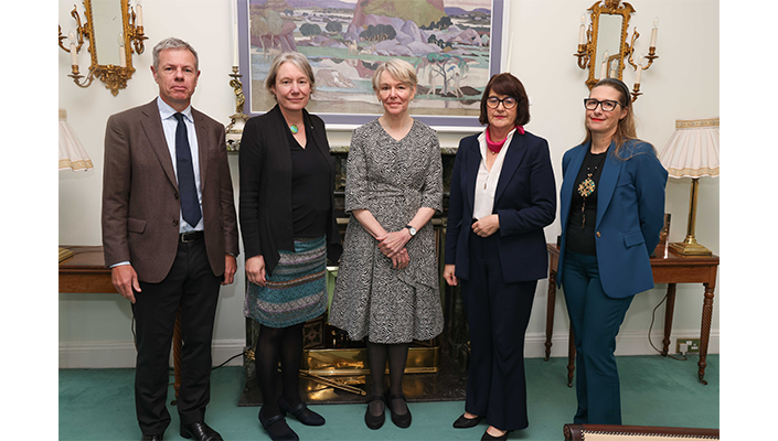 Declan Smyth, Deputy President Becky Whay, Judge Hilary Charlesworth, Professor Siobh&aacute;n Mullally, Dr
