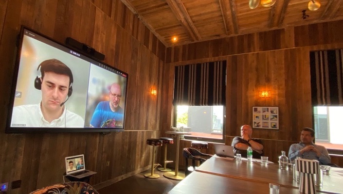 Dr. Rory Kelly and Michael Coyne joining virtually over Teams
