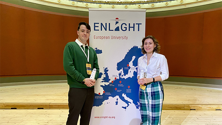 Adam Mullins, SPÉIR - SU Pantry - Students’ Union, and María José Hun, Active* Champions
