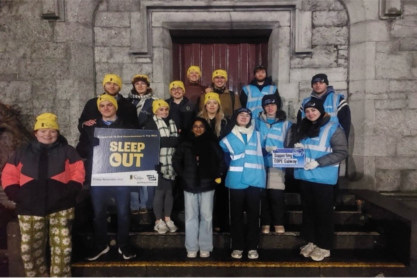 Galway Simon Community Sleepout 2025