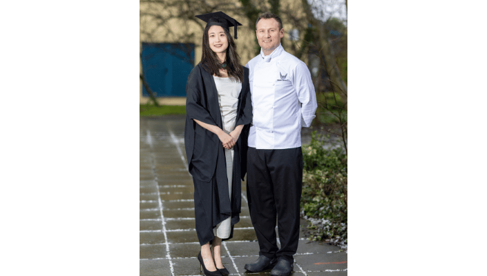 Guiqing Maggie Fan Silver medalist for Asian Cuisine with mentor Keith Carden 