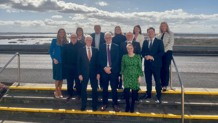 members of the shannon college advisory board smiling 