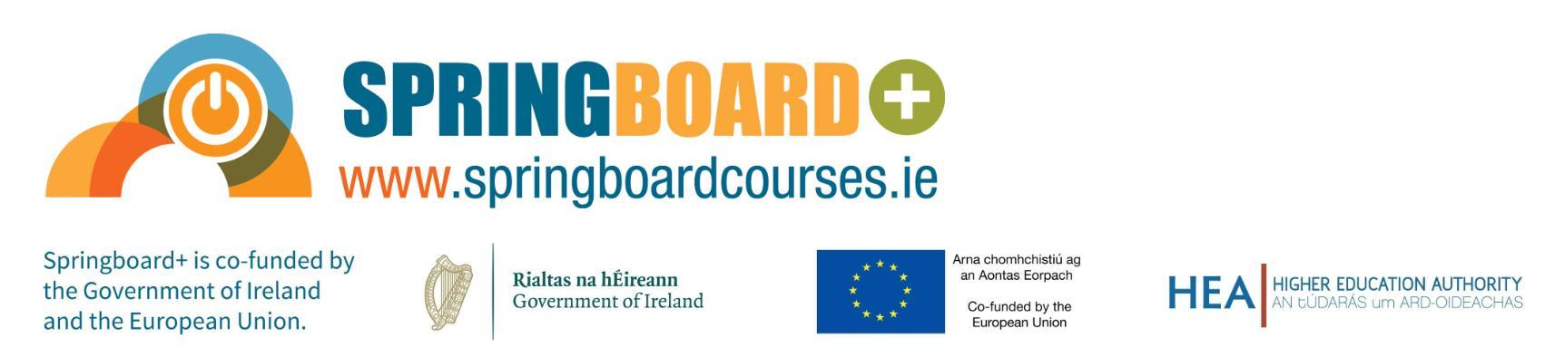 Springboard Banner 2025- HowToApply