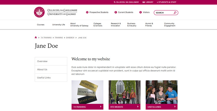 Left Hand Navigational Menu width 735