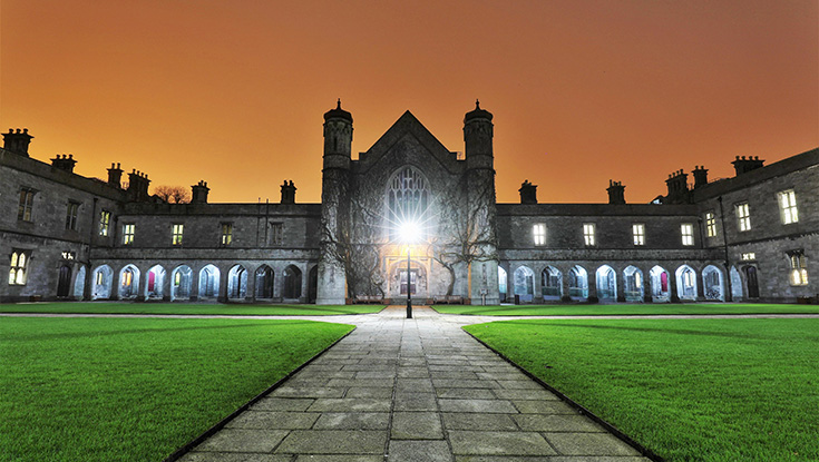 The Quadrangle at NUI GAlway. Credit Professor Chaosheng Zhang.