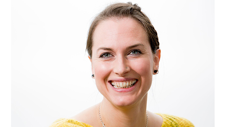 Dr Kerry Thompson, researcher in anatomy at NUI Galway&rsquo;s School of Medicine and Centre for Microscop