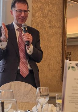 President Davin Burn addressing the RSA lunch in the Ardilaun hotel January 21st 2026